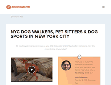 Tablet Screenshot of downtownpet.com